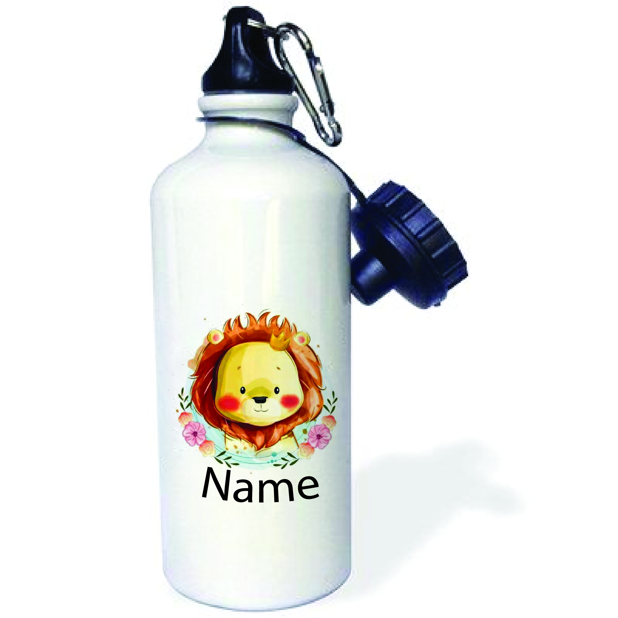 Personalised Baby Lion Cute Aluminum Water Bottle with Name